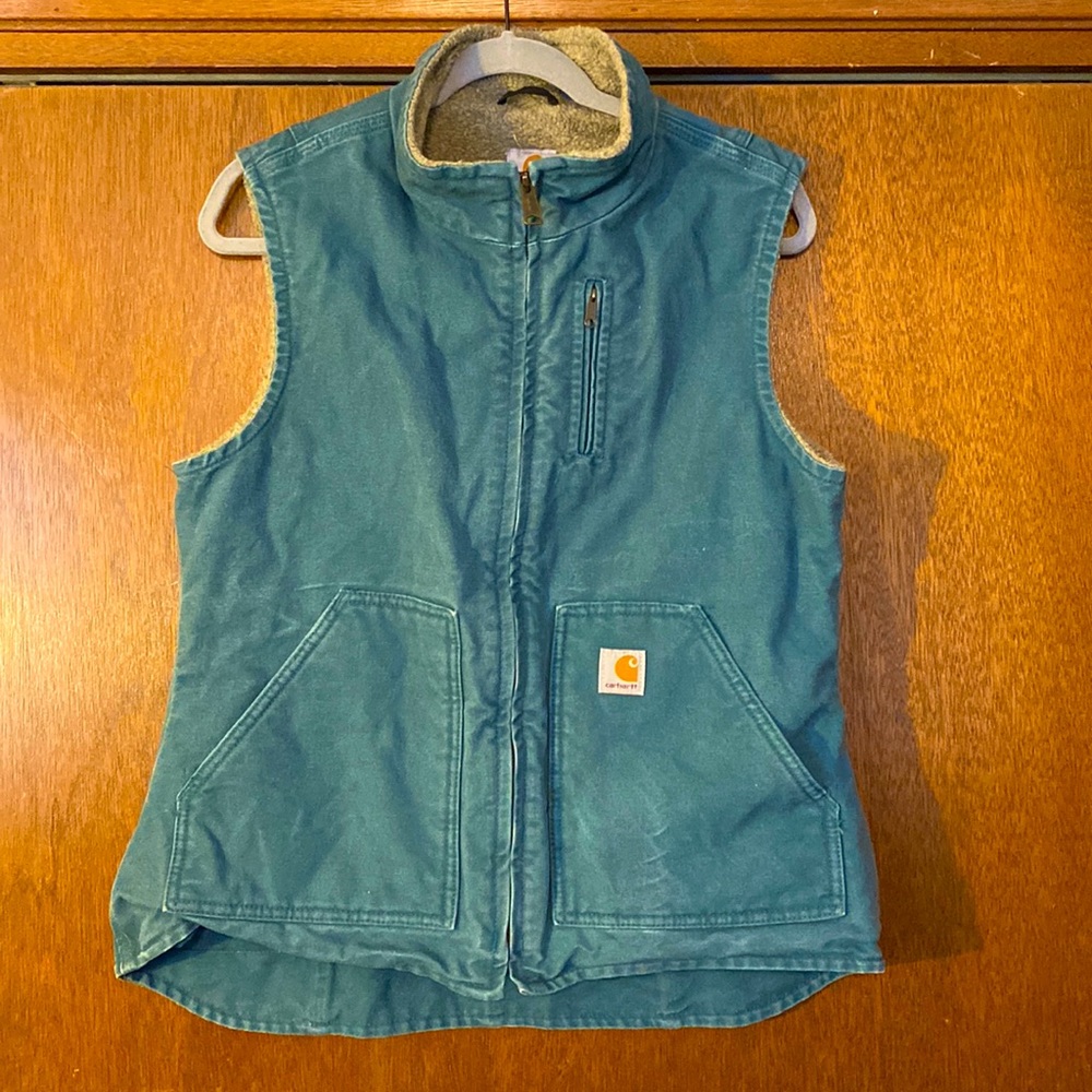 Carhartt Women’s Teal Sherpa Lined Vest